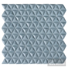 Wall art triangle glass tiles